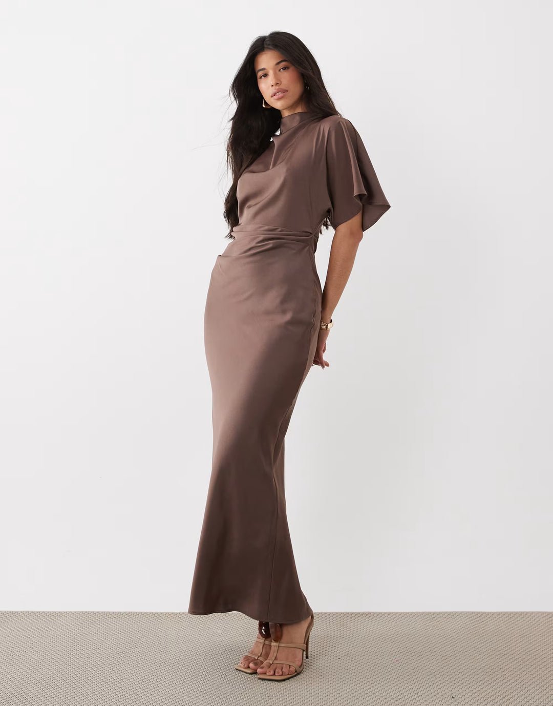 Rochie maxi ASOS, maro
