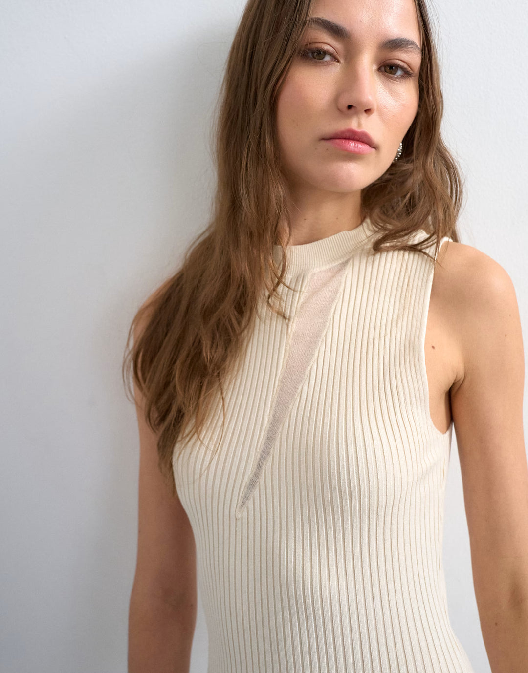 Rochie maxi TOPSHOP, crem
