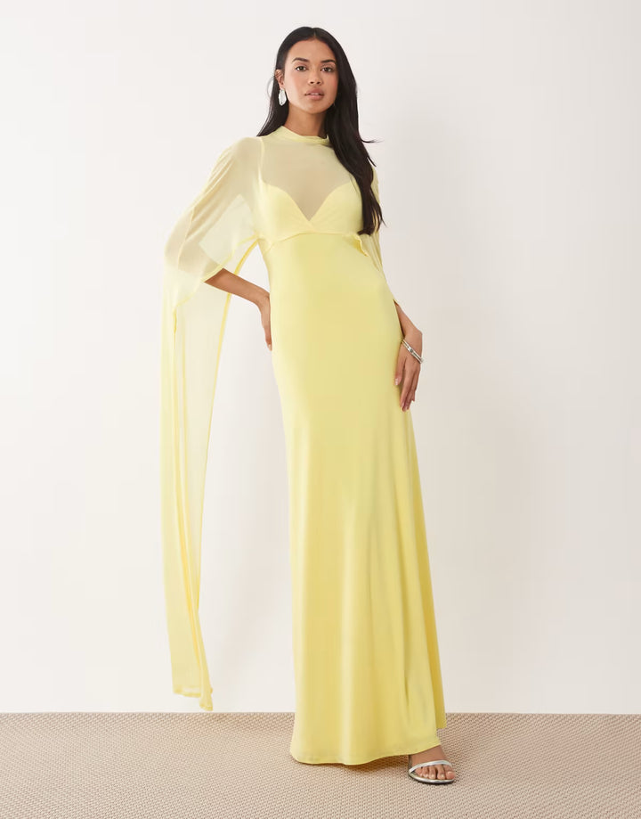 Rochie maxi ASOS, galben