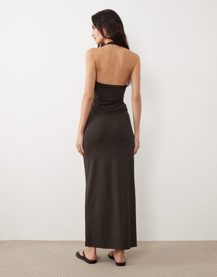 Rochie maxi ASOS, maro