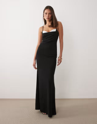 Rochie maxi ASOS, negru