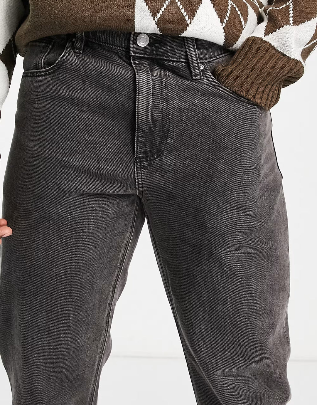 Jeans ASOS, negru