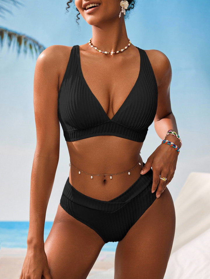 Set bikini SHEIN, negru