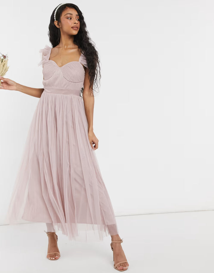 Rochie maxi Anaya, roz