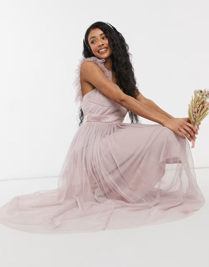 Rochie maxi Anaya, roz