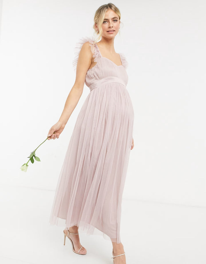 Rochie maxi Anaya, roz