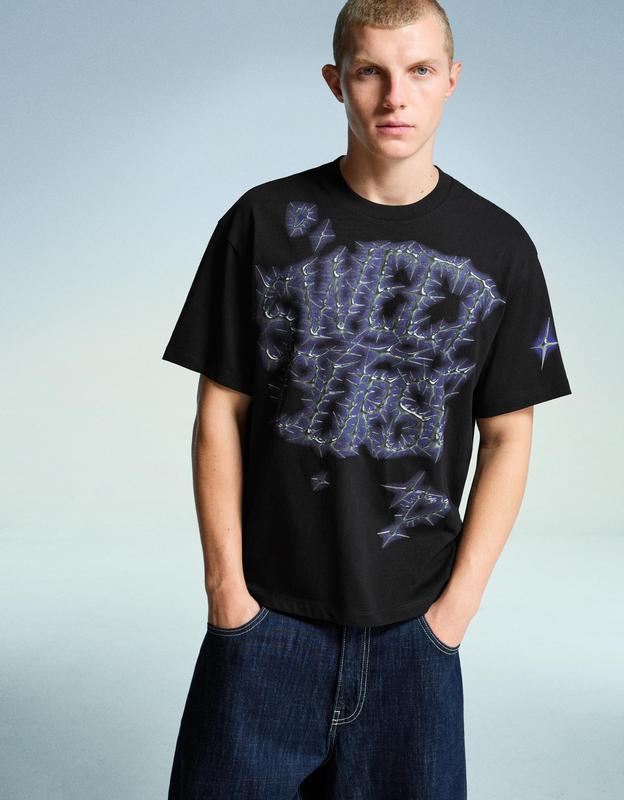 Tricou BERSHKA, negru