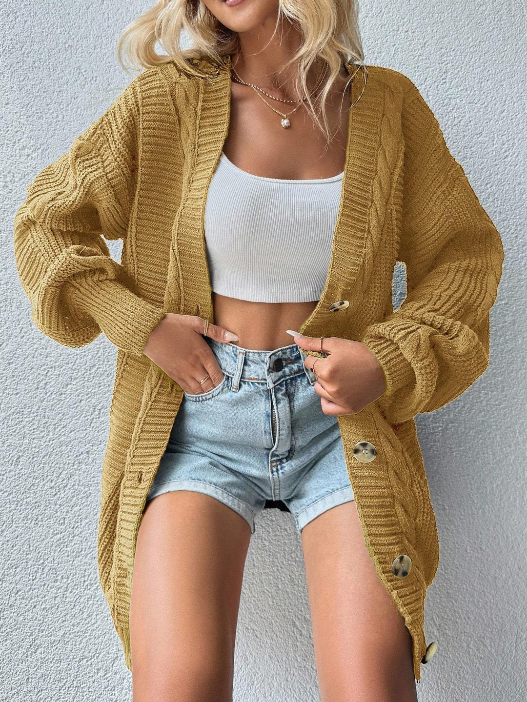 Cardigan SHEIN, galben