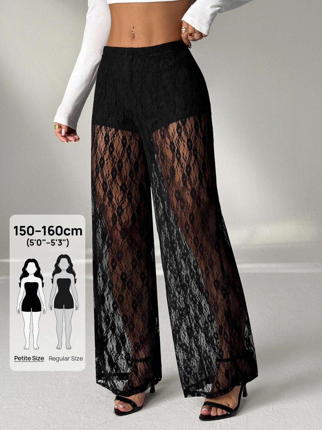 Pantaloni SHEIN, negru