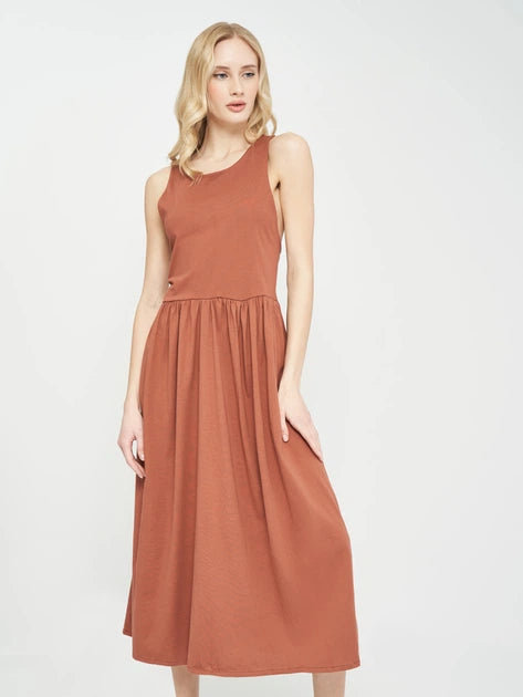 Rochie maxi ZARA, maro