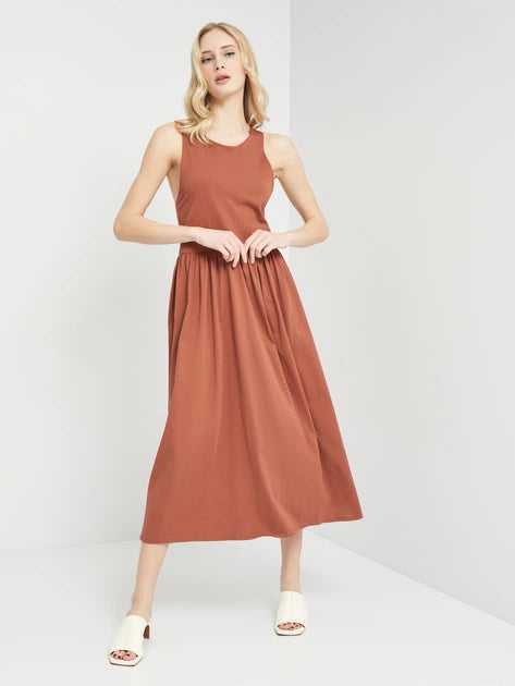 Rochie maxi ZARA, maro