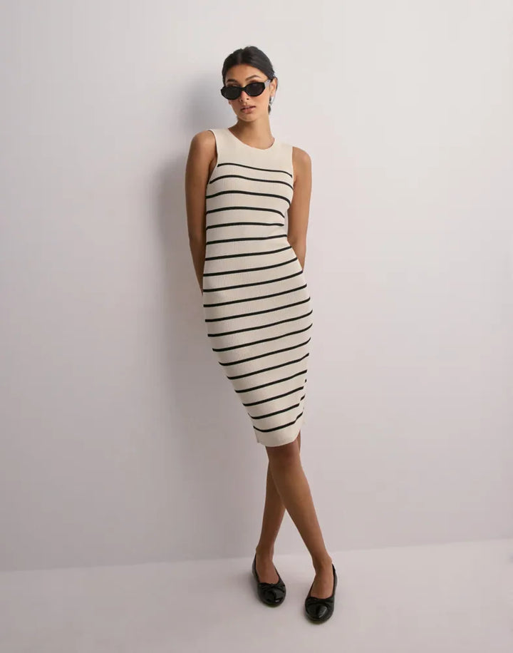 Rochie midi VERO MODA, bej