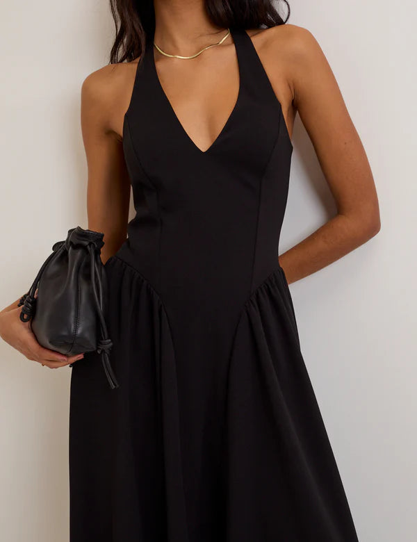 Rochie midi Nobody's child, negru