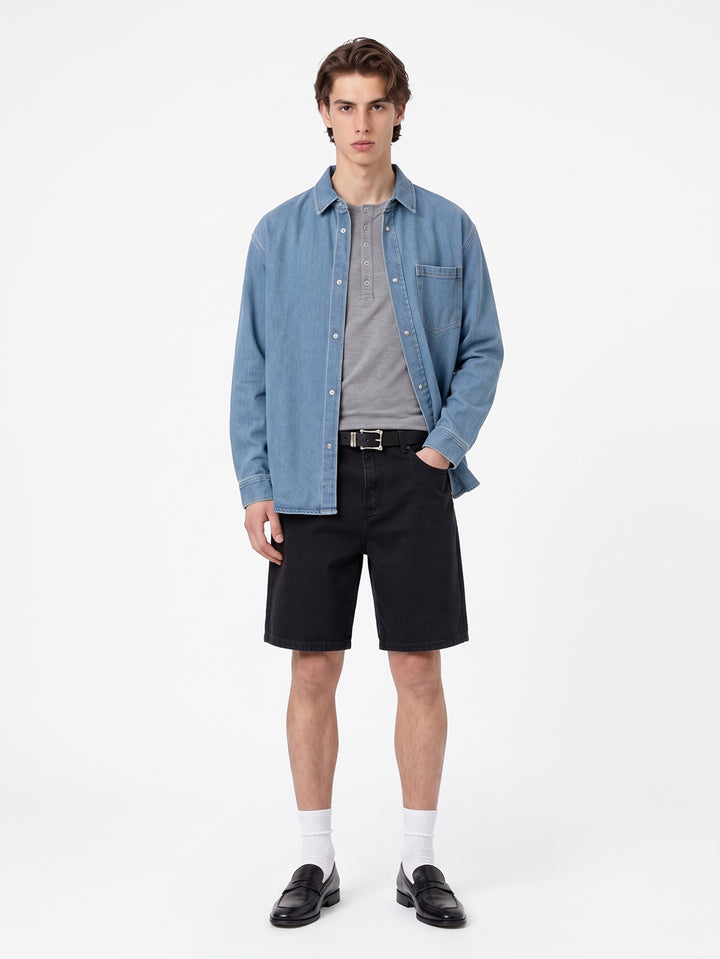 Pantaloni scurți SHEIN, negru