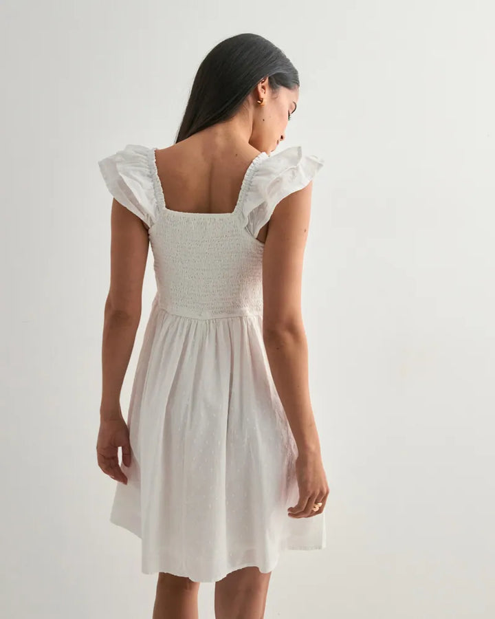 Rochie mini ONLY, alb