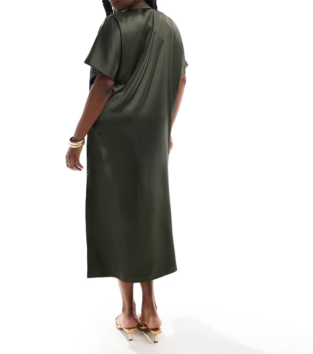 Rochie midi ASOS, verde