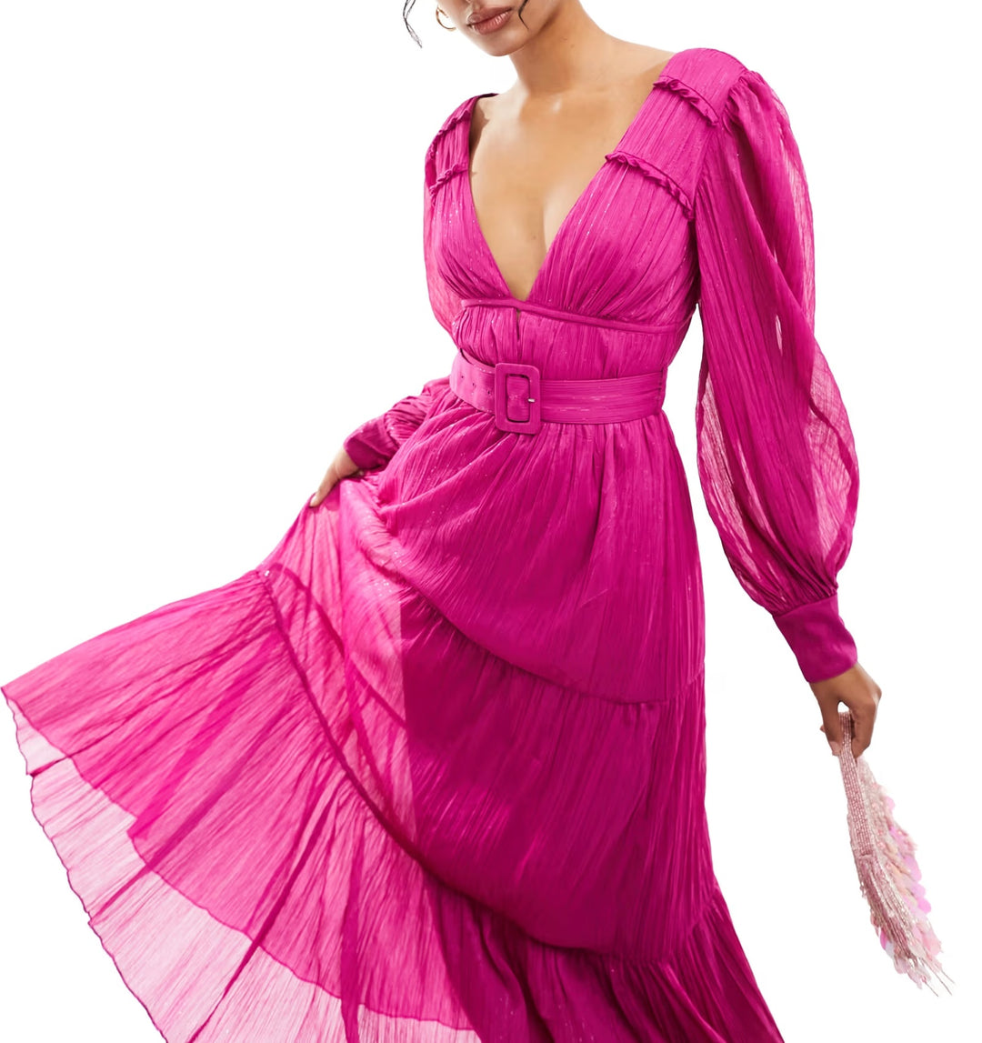 Rochie maxi ASOS, mov
