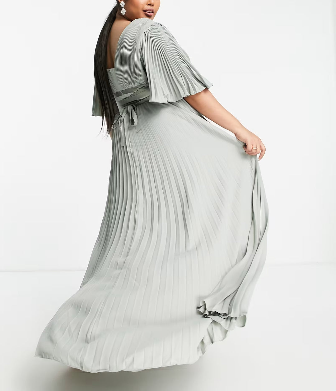 Rochie maxi ASOS, verde