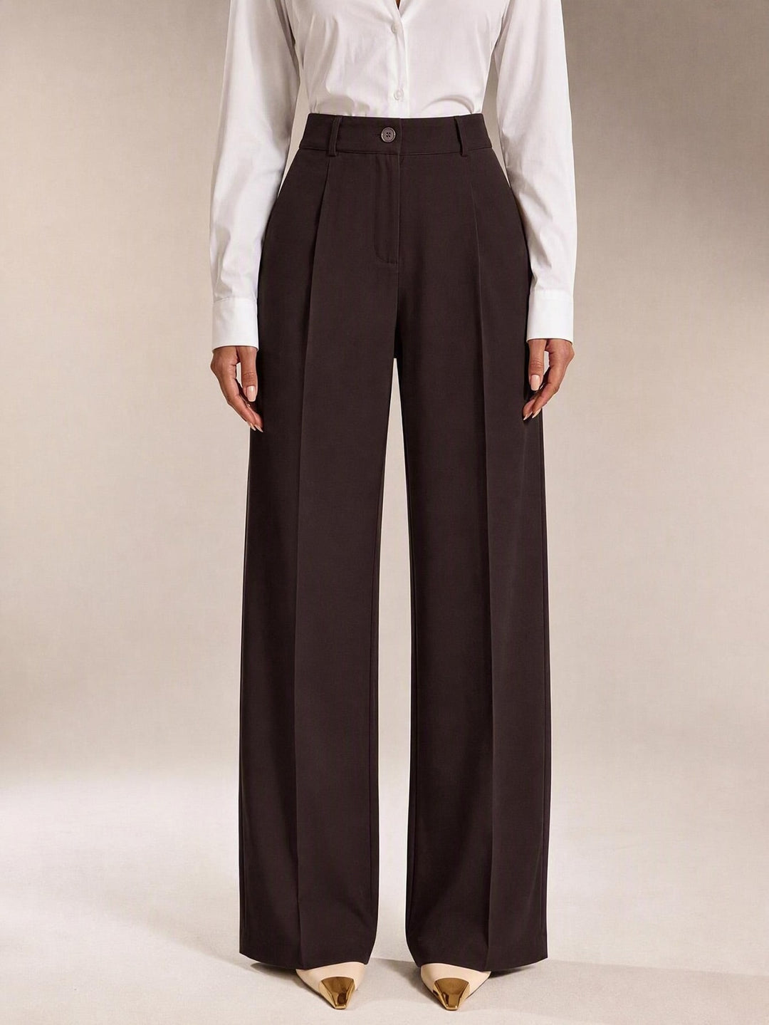 Pantalon SHEIN, maro