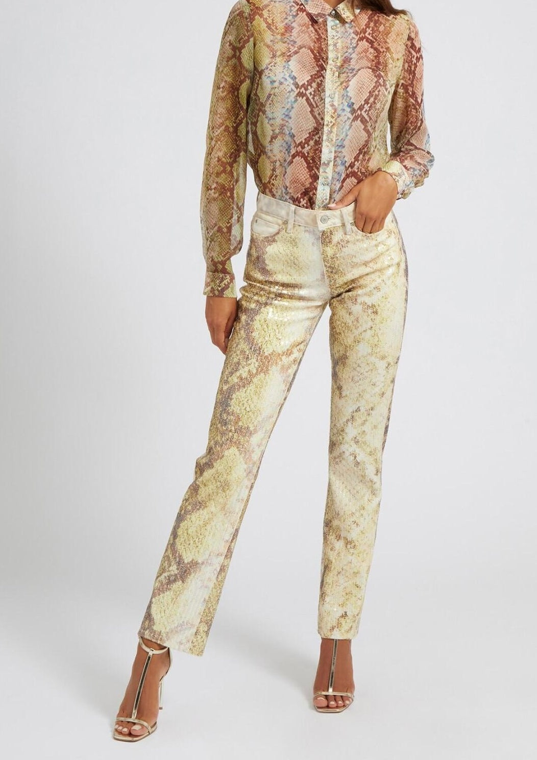Jeans Guess, mix culori