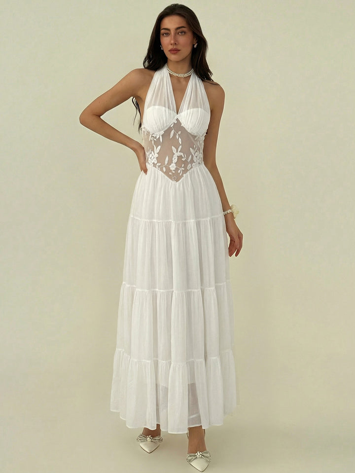 Rochie maxi SHEIN, alb