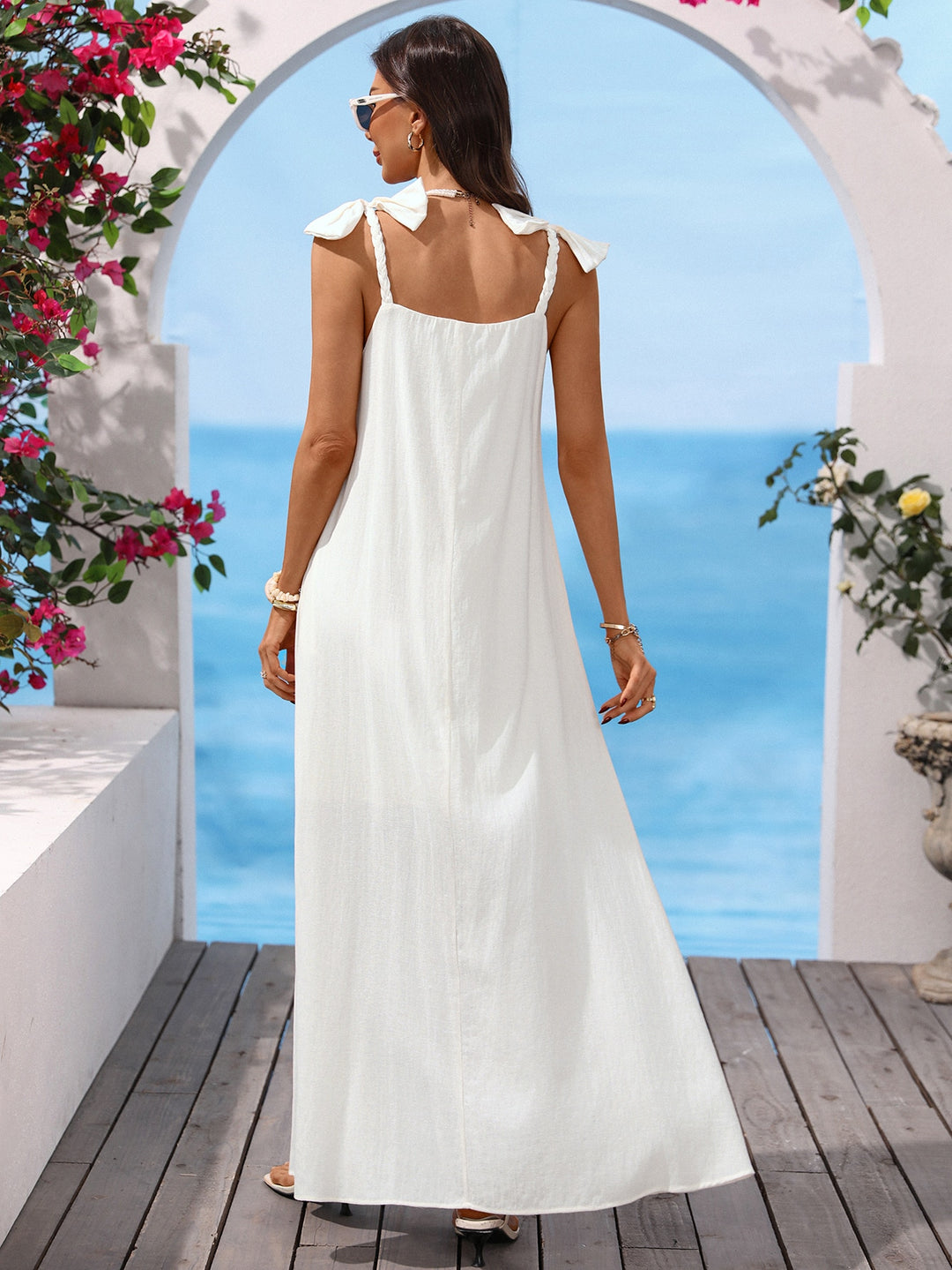 Rochie maxi SHEIN, alb