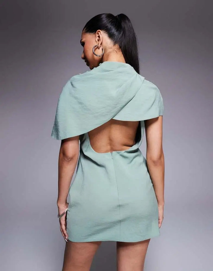 Rochie mini ASOS, verde
