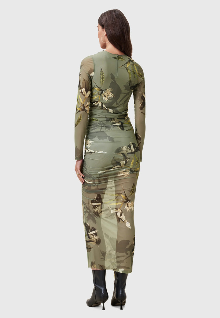 Rochie maxi AllSaints, kaki
