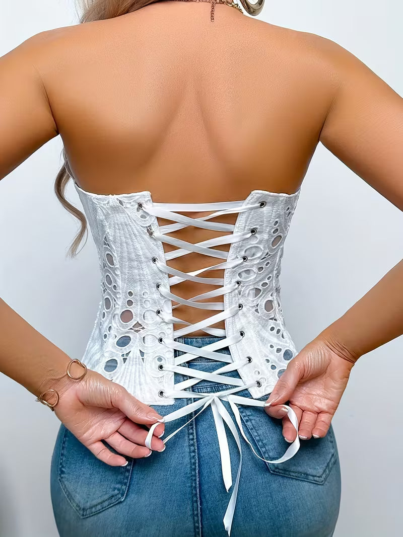 Corset SHEIN, alb