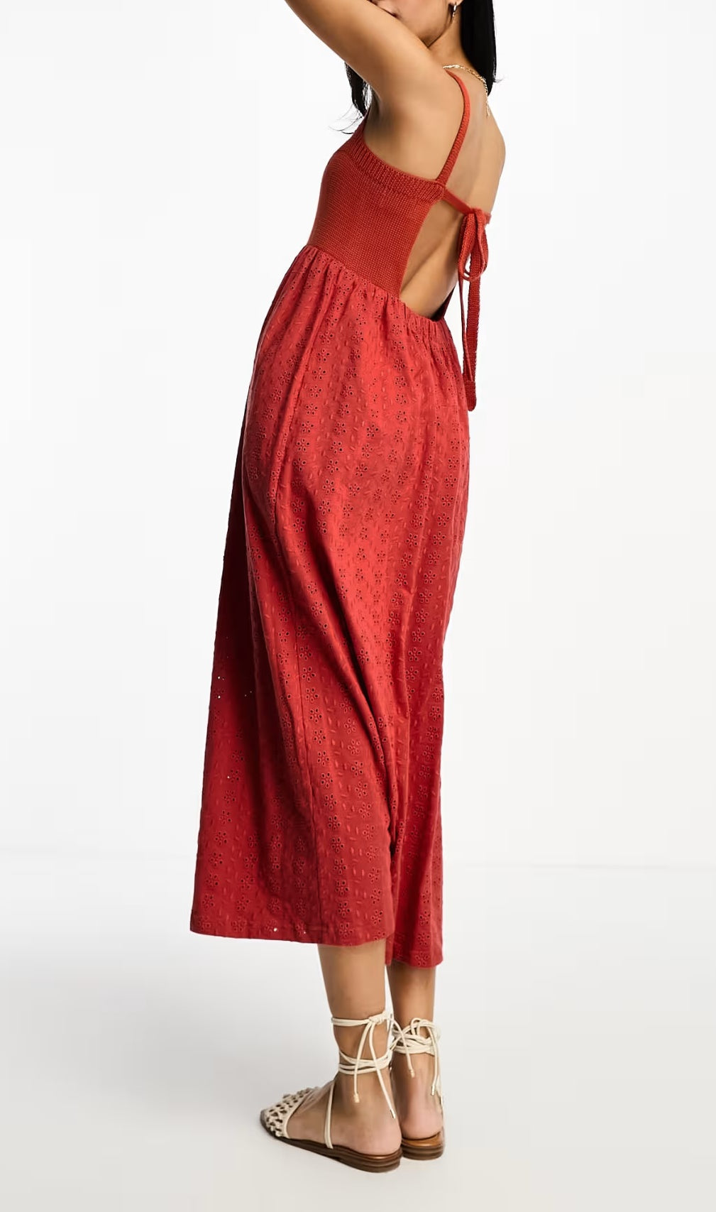 Rochie midi ASOS, portocaliu