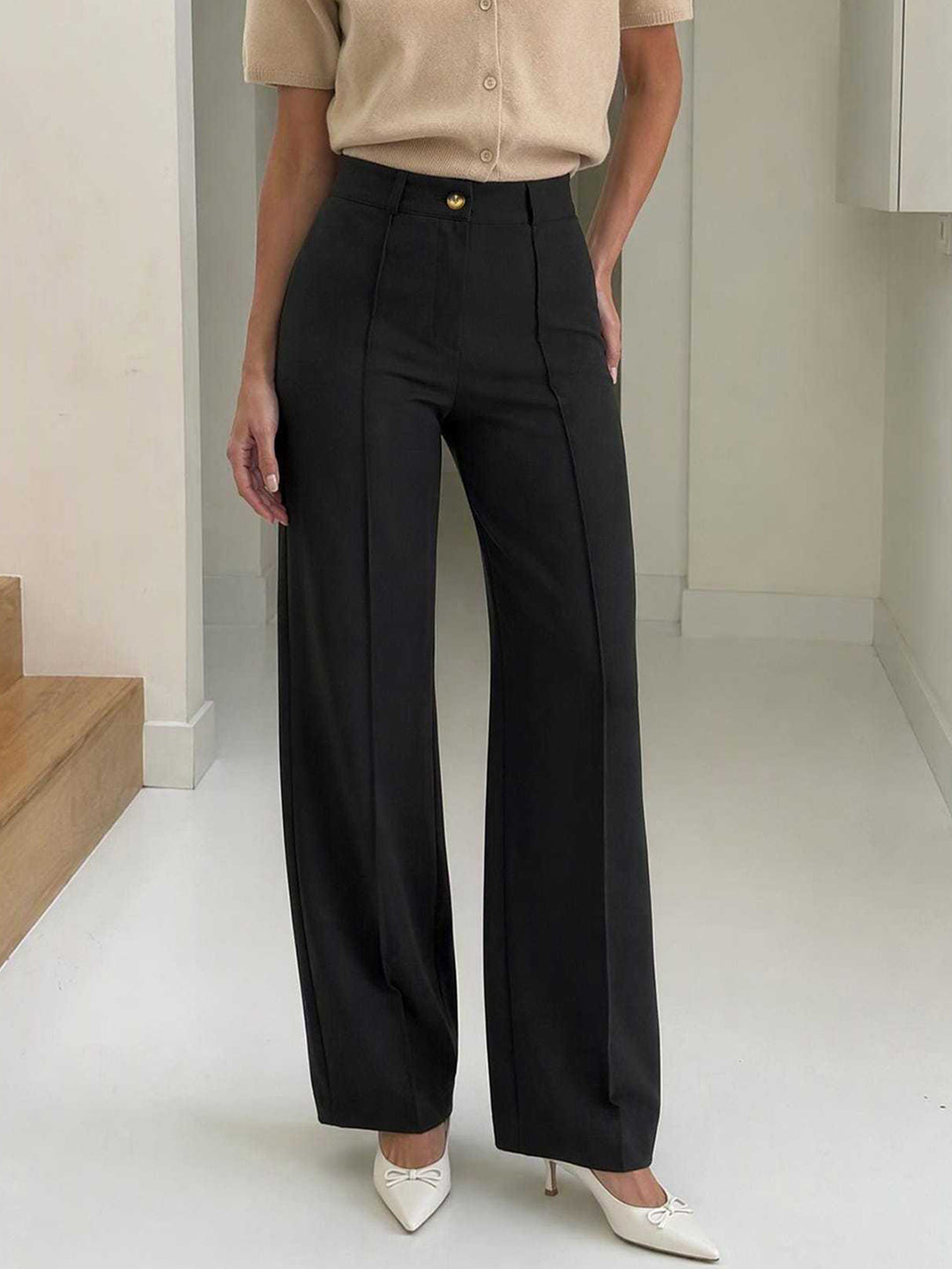 Pantalon SHEIN, negru