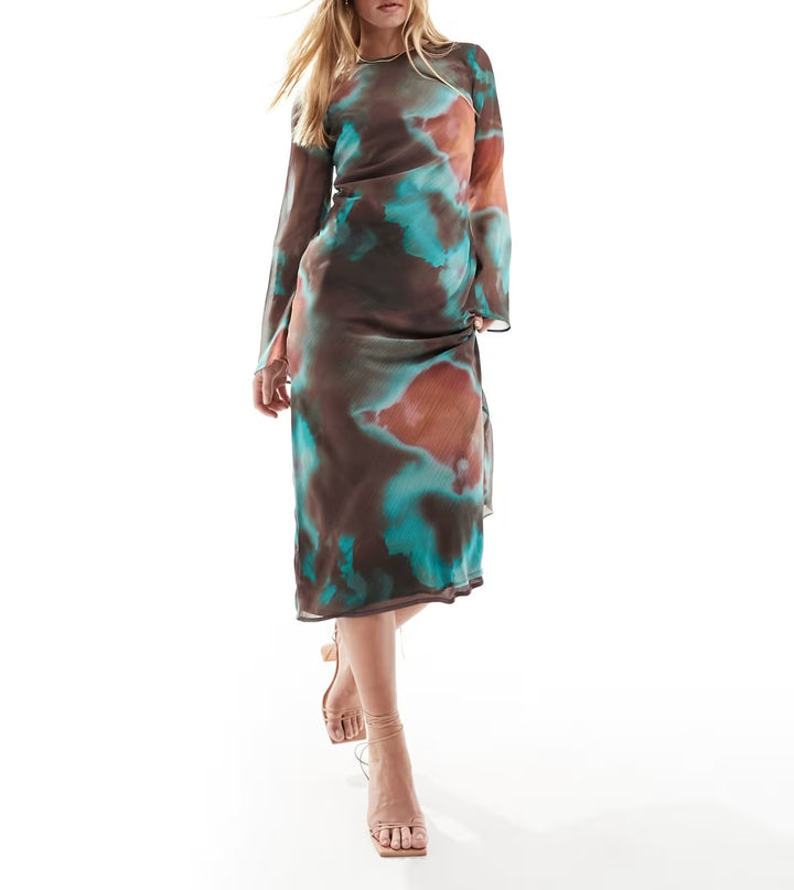 Rochie maxi Asos, mix culori