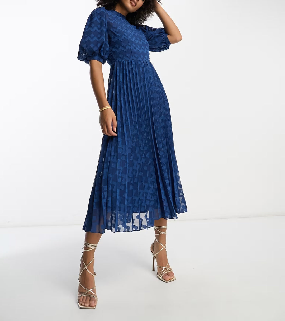 Rochie midi ASOS, albastru