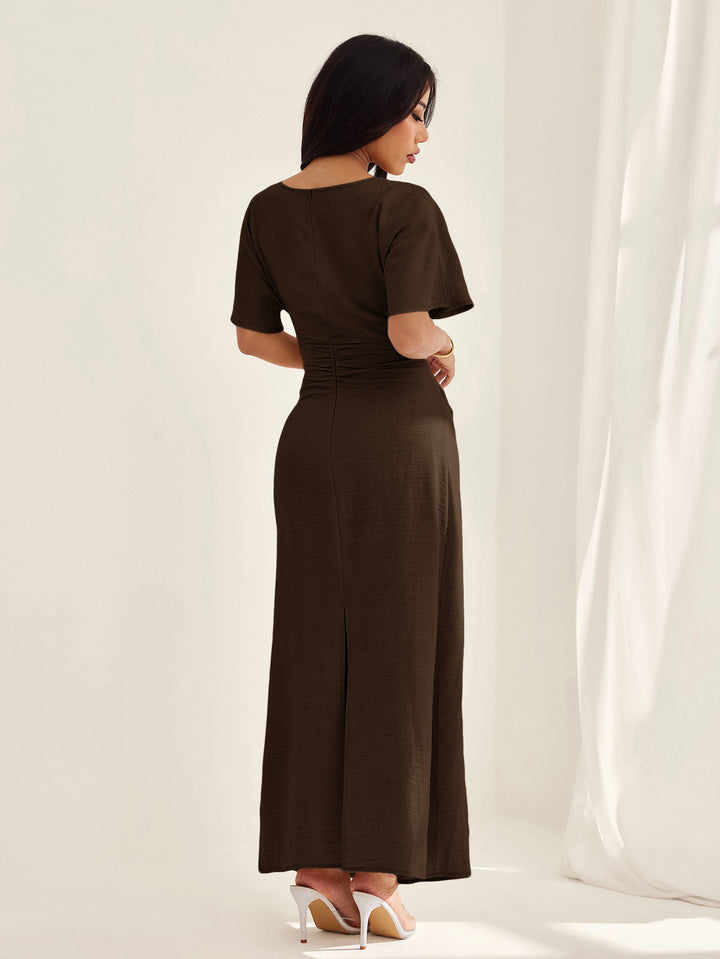 Rochie maxi SHEIN, maro