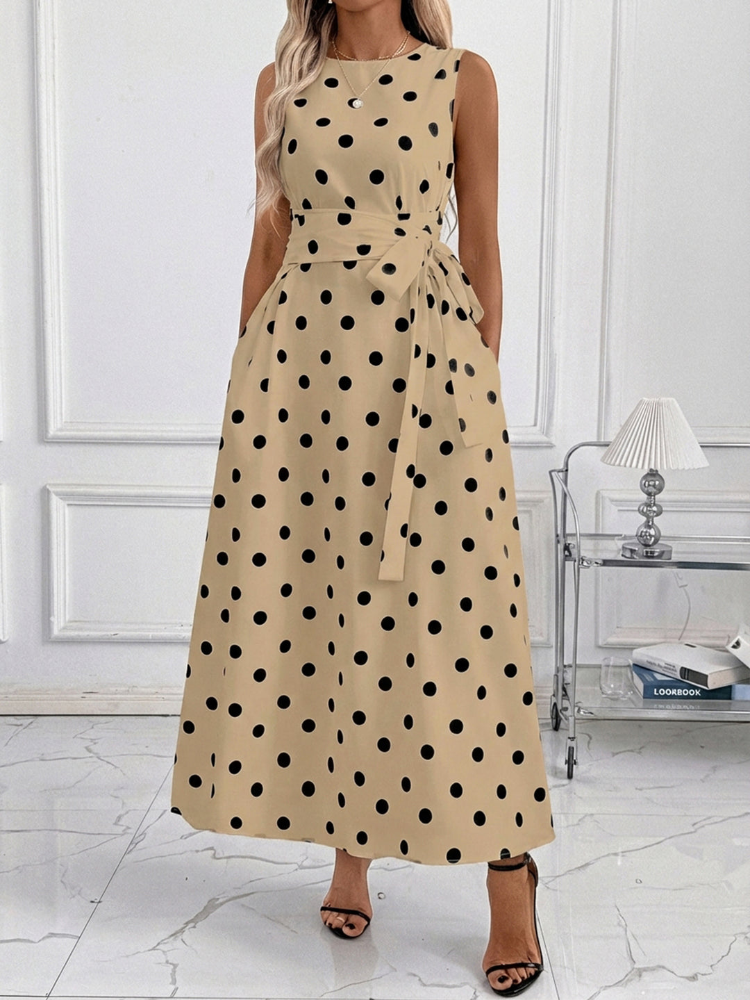 Rochie maxi SHEIN, bej