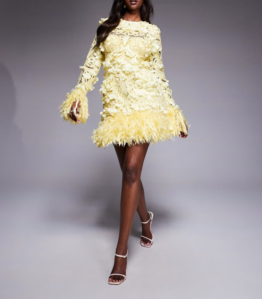 Rochie de ocazie Asos, galben