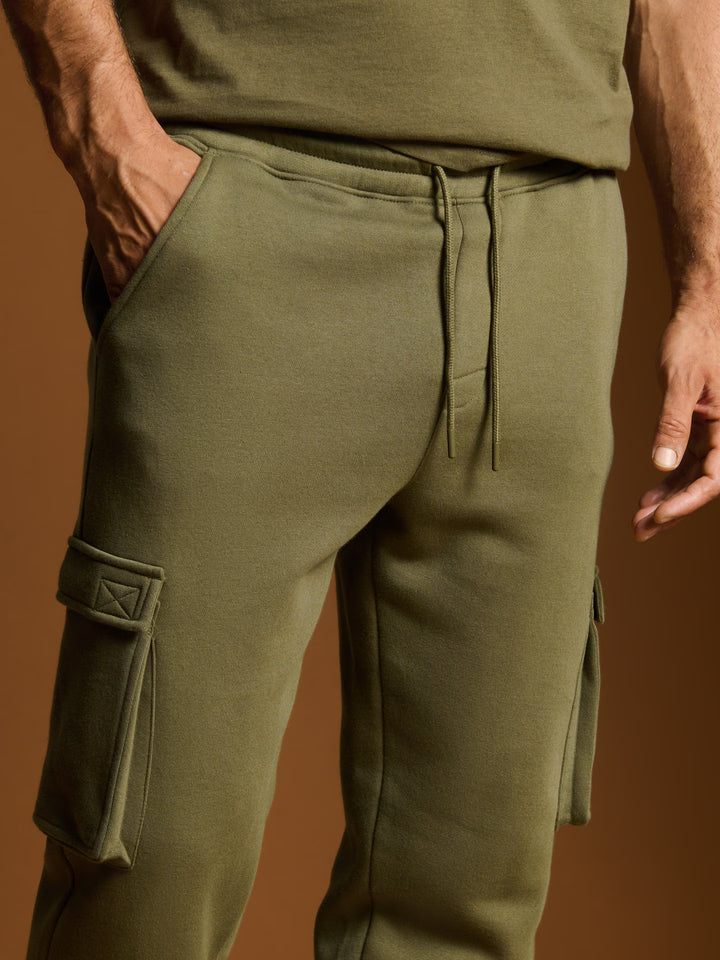 Pantaloni de trening SINSAY, verde