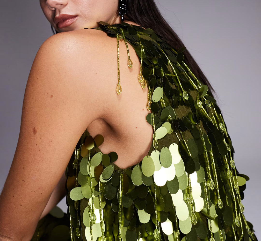 Rochie de ocazie ASOS, verde