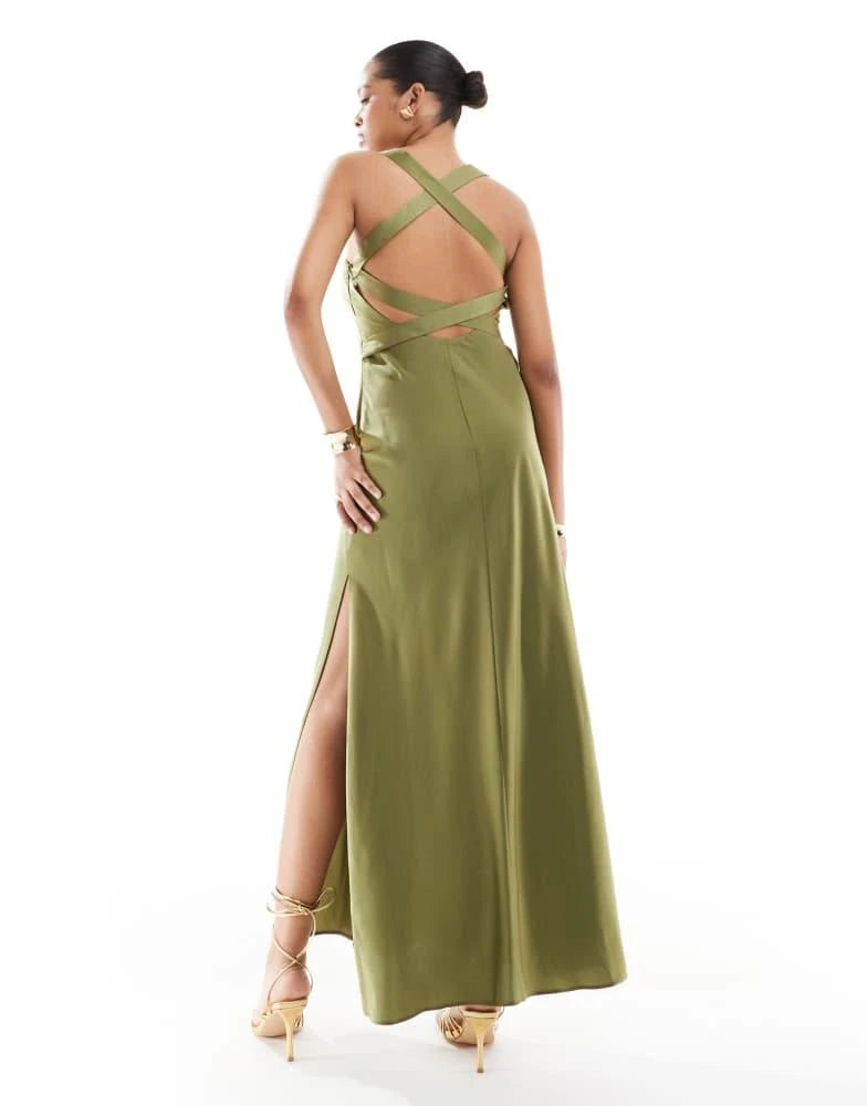 Rochie maxi Asos, verde