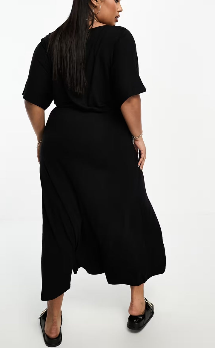 Rochie midi ASOS, negru