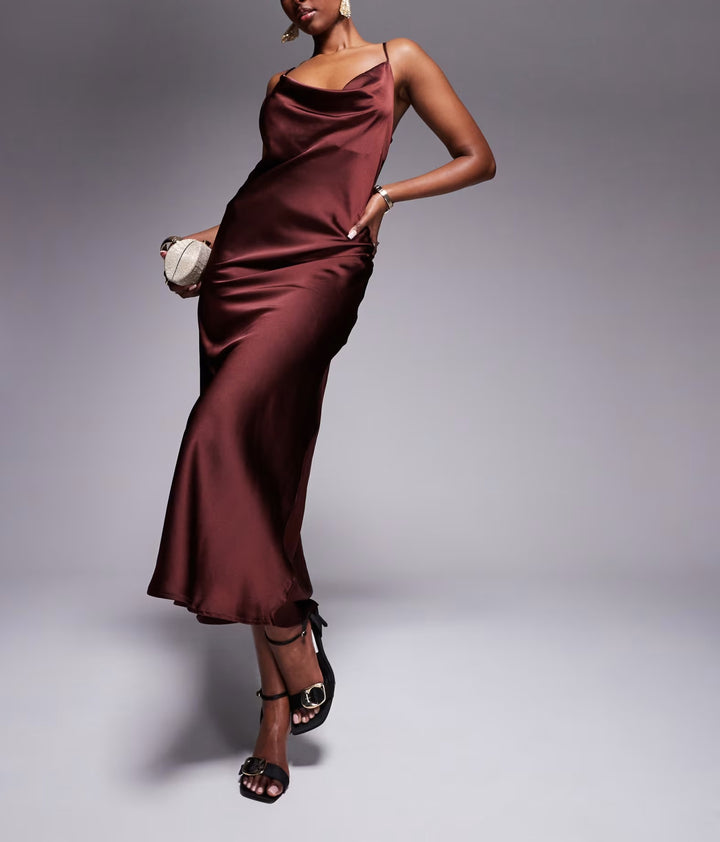 Rochie maxi New Look, maro