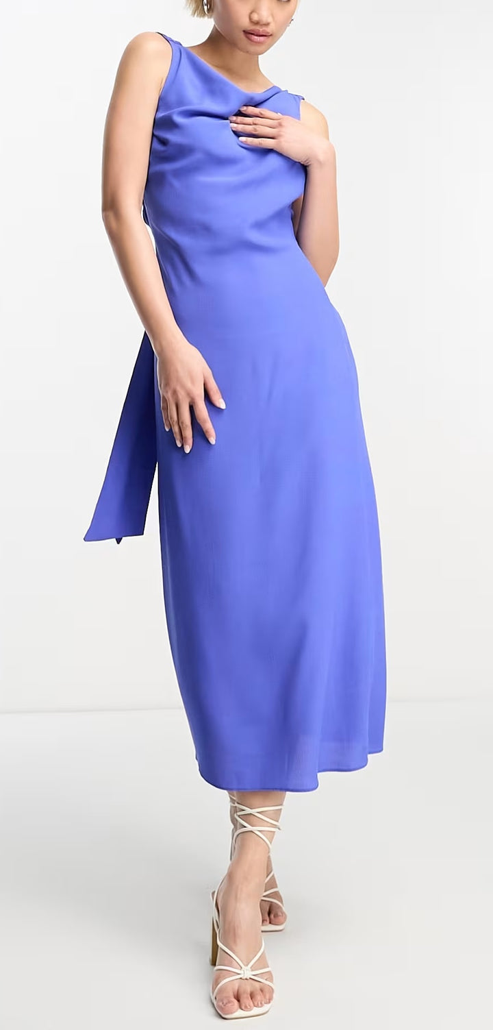 Rochie midi ASOS, mov