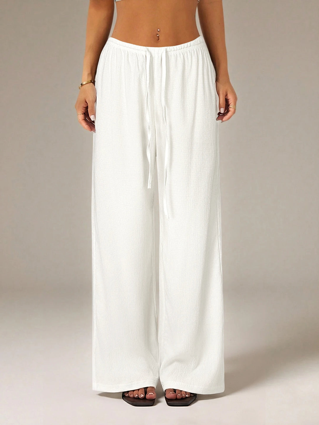 Pantaloni SHEIN, alb