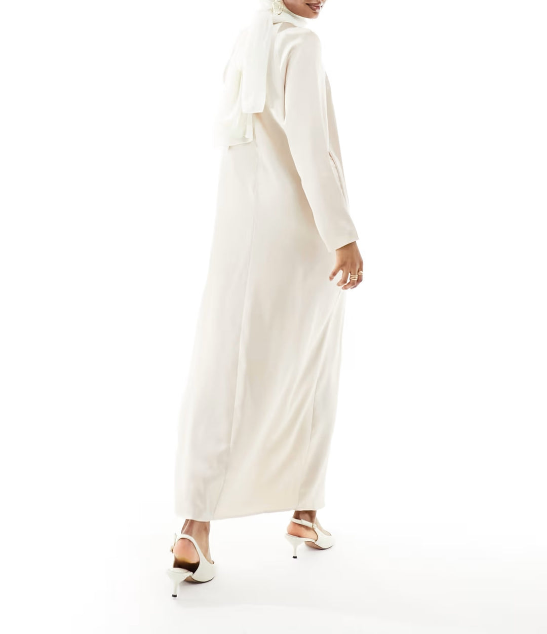 Rochie maxi SHEIN, crem