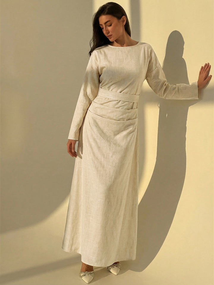 Rochie maxi SHEIN, bej