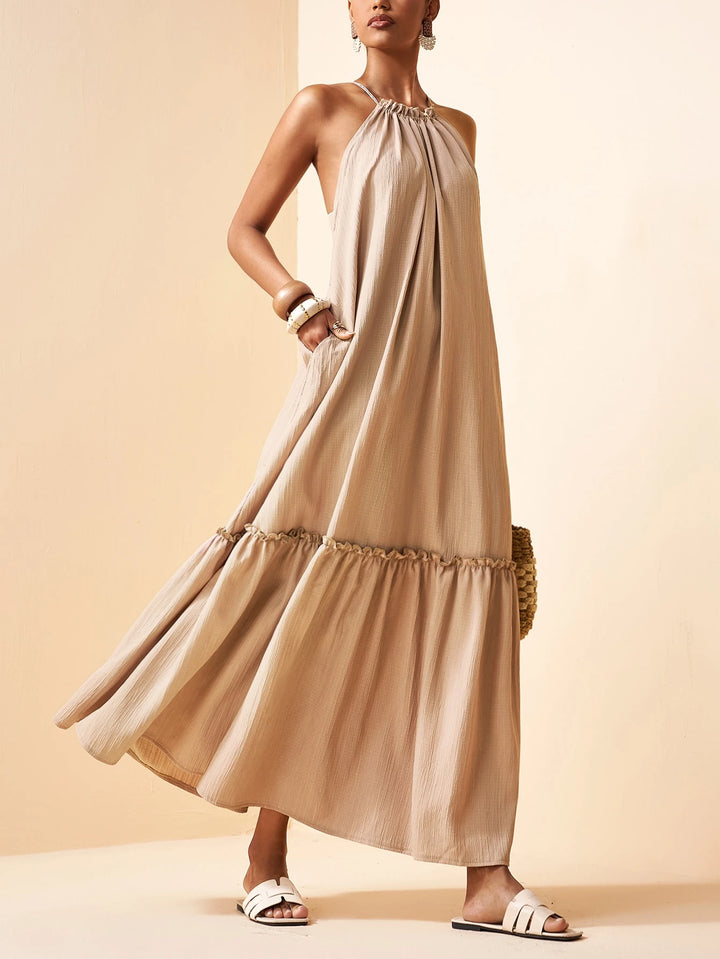 Rochie maxi SHEIN, maro