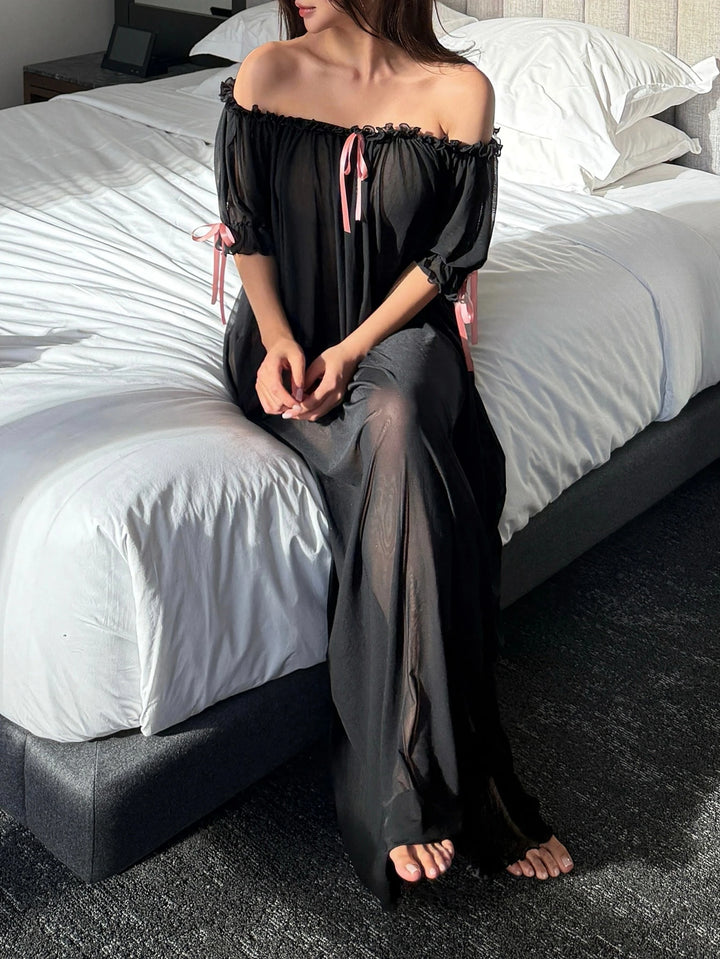 Rochie de noapte SHEIN, negru