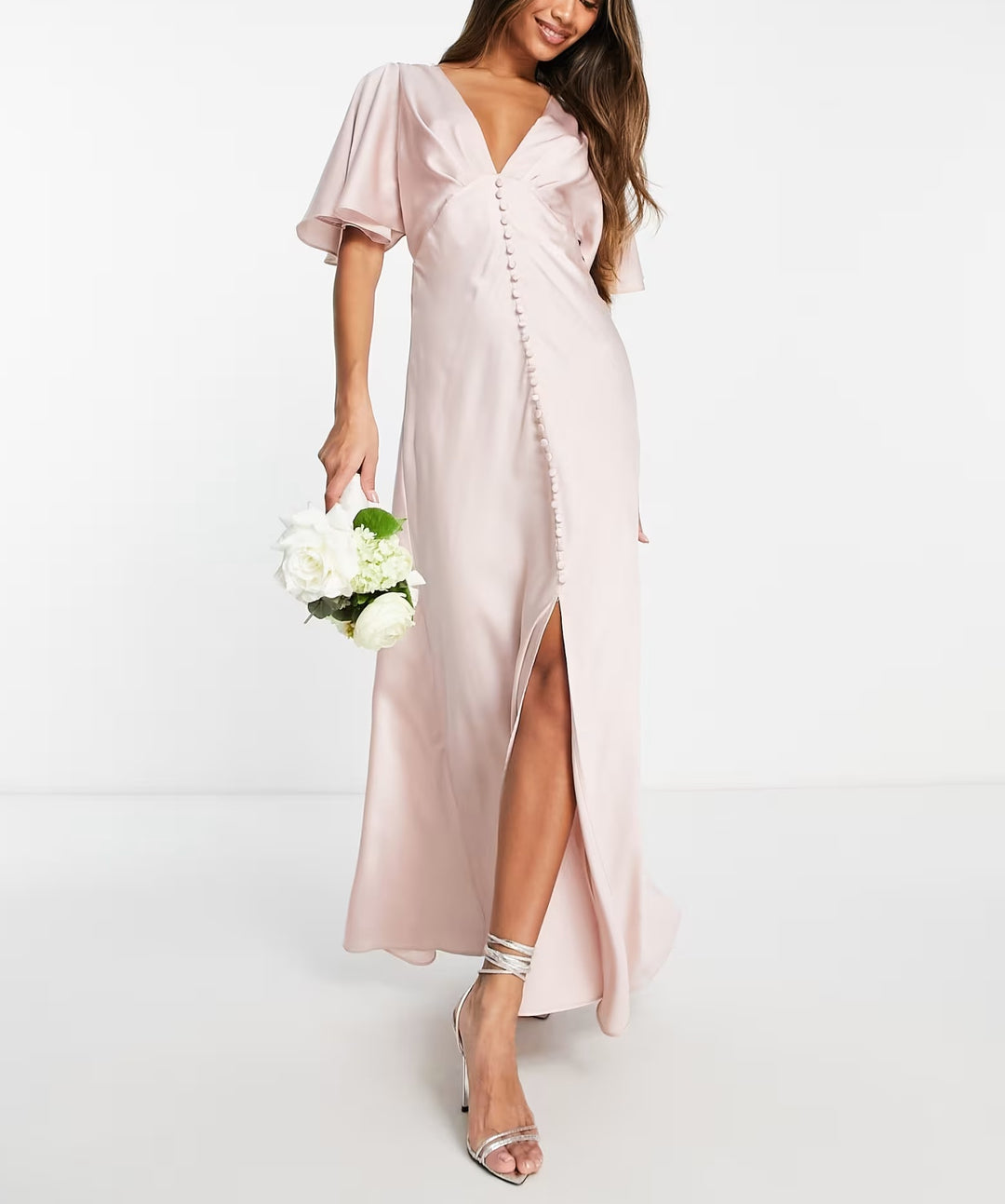 Rochie maxi ASOS, roz