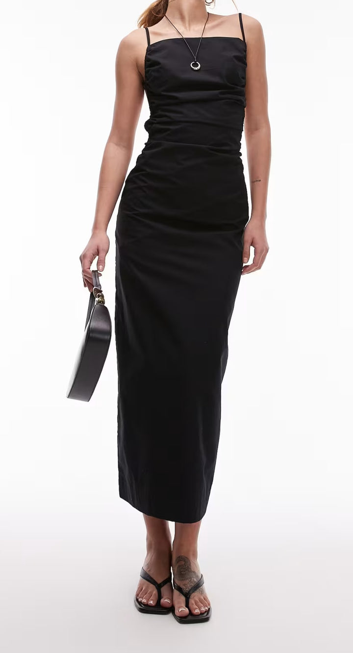 Rochie midi TOPSHOP, negru