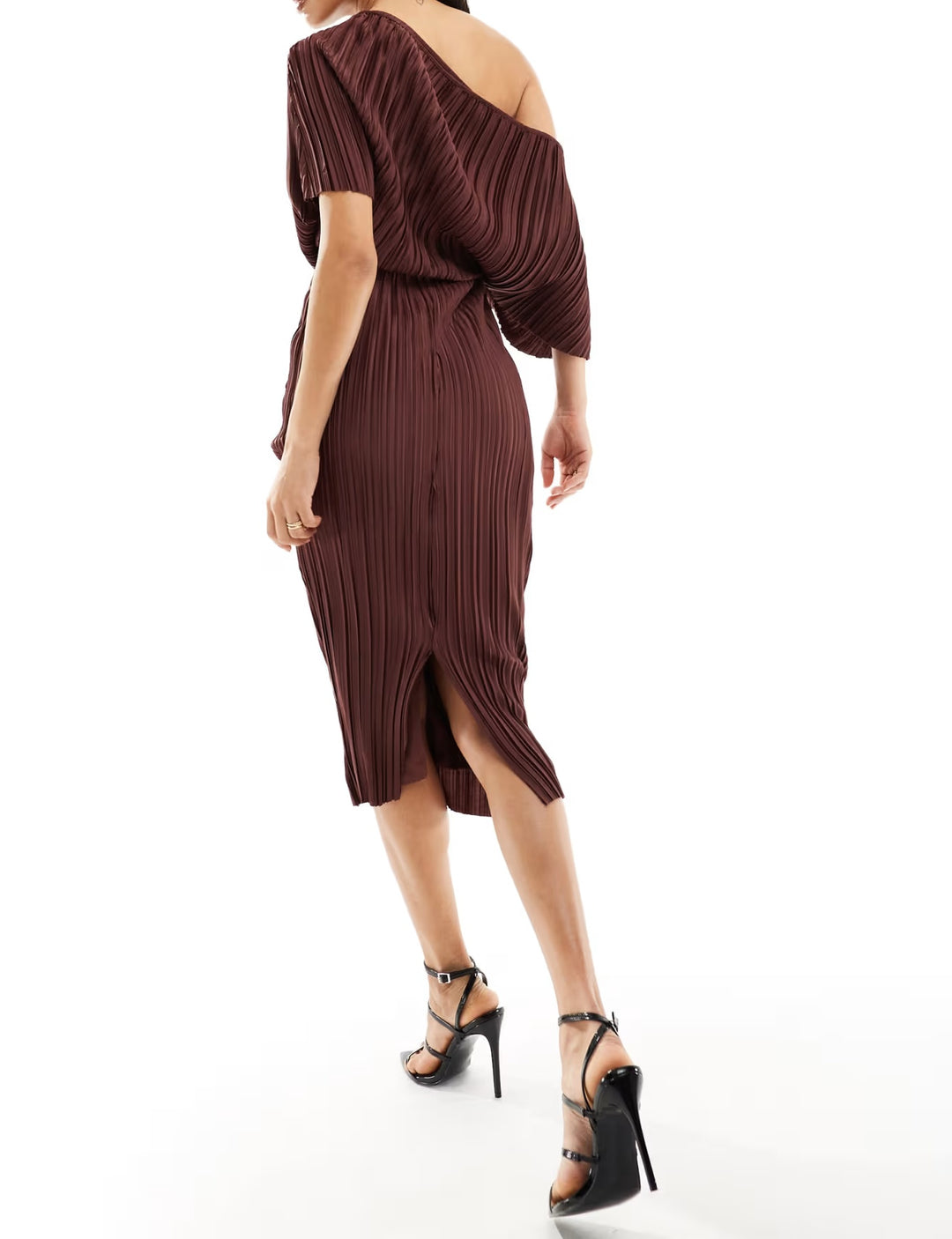 Rochie midi ASOS, maro